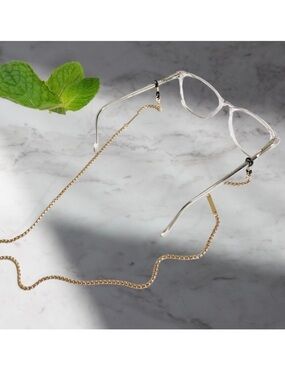 New JENNY LYNN Rose Gold Eyeglass Chain / Mask Holder